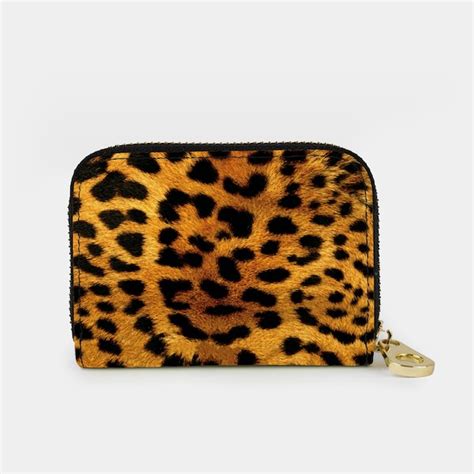 leopard rfid stainless steel credit card holder|Leopard Rfid Card Holder .